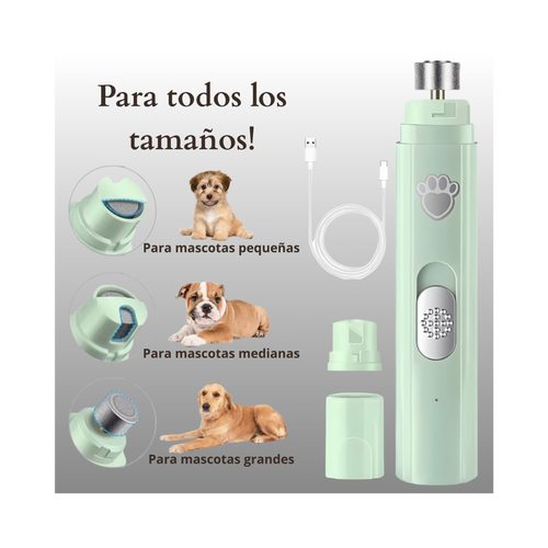 Corta uñas eléctrico para mascotas